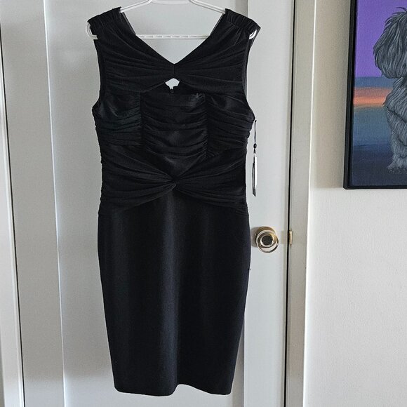NWT - DKNY Black Cocktail Dress - Size 8 - Picture 1 of 5